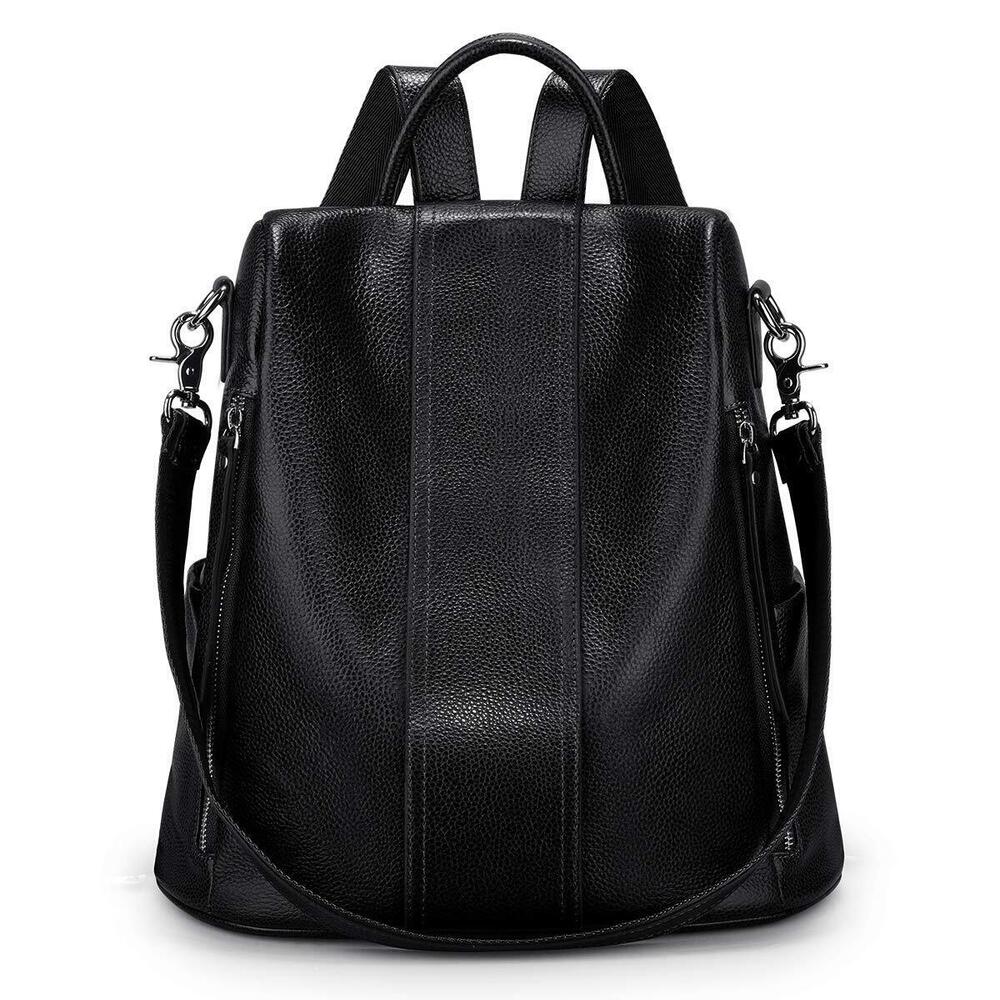 3426 Leather Backpack Purses Antitheft Rucksack Shoulder Bag Medium